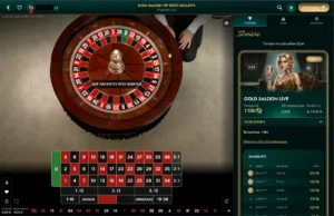 Cashed Casino Live-Casino mit Roulette-Tisch von Pragmatic Live, Echtzeit-Spieloberfläche und Turnierbereich im eleganten Gold-Saloon-Design.