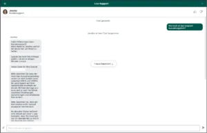 Cashed Casino Live-Chat mit deutschsprachigem Kundensupport und Informationen zu Auszahlungslimits sowie persönlichem Support-Chatfenster.